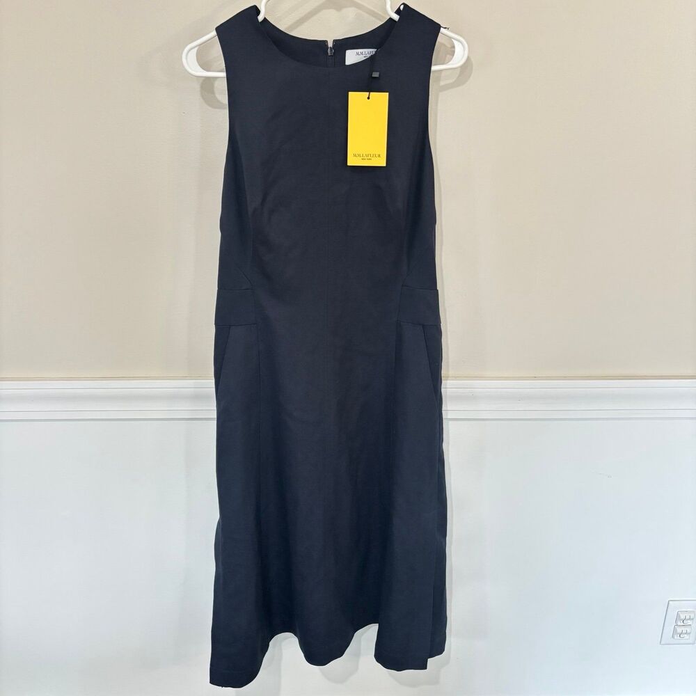 M.M.LAFLEUR The Estela A-Line Dress Everyday Twill Night Size 8 NWT - Picture 4 of 10